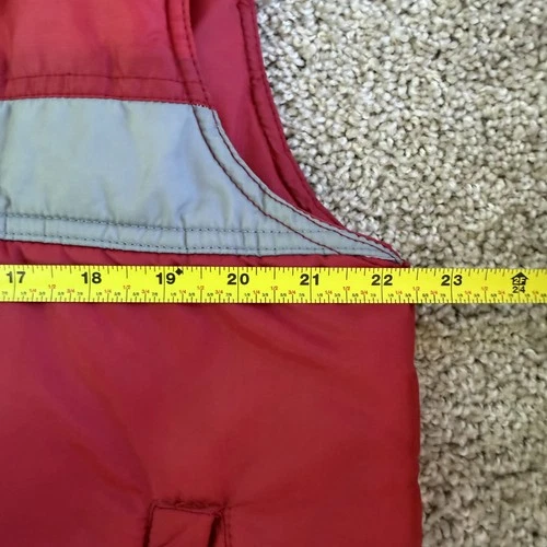 Currentseen Vest Mens M Red Nylon Puffer Full Zip Lined Outdoor Winter Warm image 4