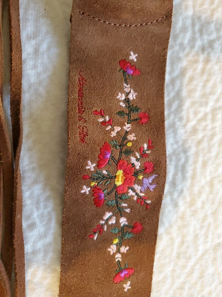 Abercrombie & Fitch Gamuza Marrón Berlt Con Flecos 35 pulgadas Foto 2 de 4