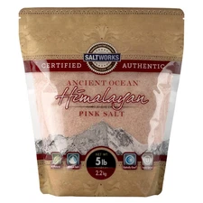 SaltWorks Ancient Ocean Himalayan Pink Salt, Fine, 5 lb