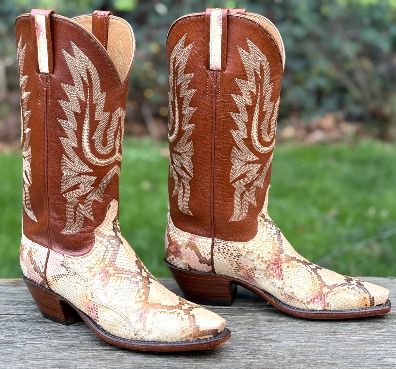 Lucchese Classics Handmade Python Snakeskin Sz 7B… - image 6