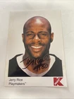 Jerry Rice Playmakers  Kmart  Autographed Promo Photo 5" x 7"