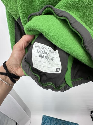 The North Face youth fleece green jacket size M/kids Size 10/12 - Picture 10 of 10