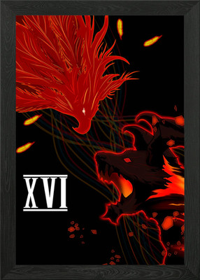 Final Fantasy XVI Kunstwerk gerahmt Wandbild Poster Leinwanddruck Bild