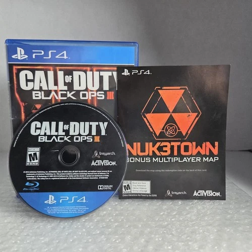 Call Of Duty Black Ops III 3 Sony PlayStation 4 PS4 Complete In Box CIB Tested