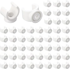 1/2 Inch PEX Clips, 50 Pack 16 mm Pipe Hangers Clamp inch, White 
