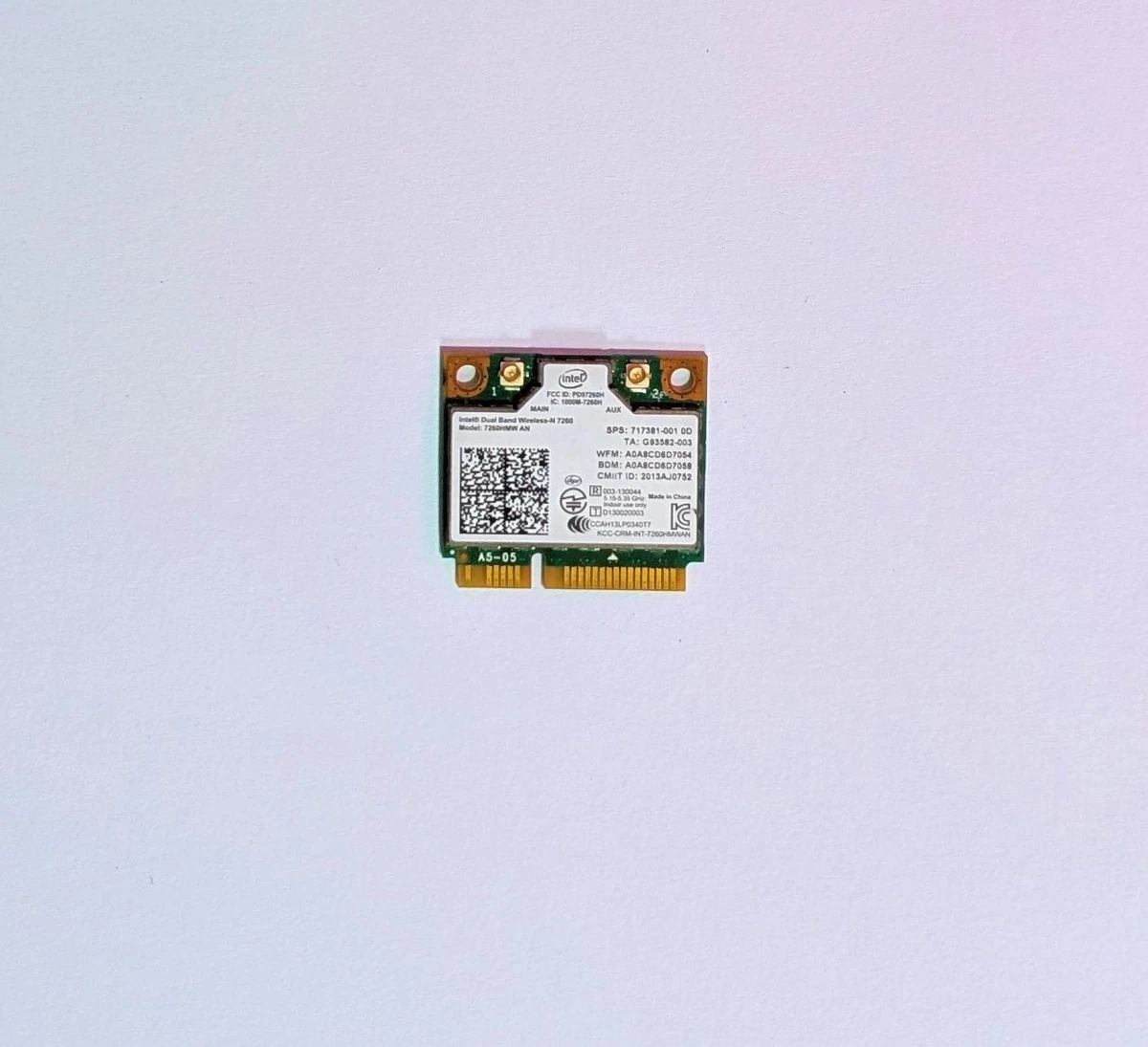 Intel 7260.HMWWB.R Scheda Di Rete Interna WLAN Bluetooth 867 Mbits 193510