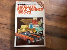 1968-1973 Plymouth Road Runner Gtx Satellite Belvedere Service Manual1969 1970