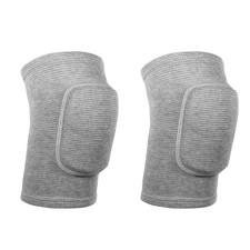 1 Pair Elbow Pads with Thicken Sponge Pad, Grey Breathable Protective Volleyb...