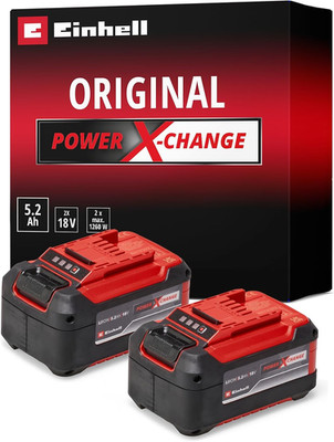 Original Einhell Akku Pxc-Twinpack 5,2 Ah Power X-Change (Li-Ion, 18 V, 2X 5,2 A