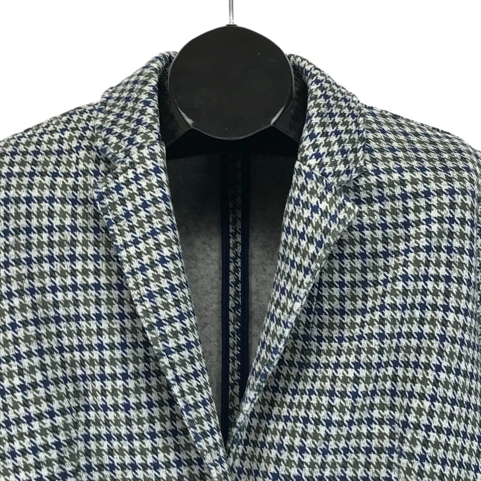 Lands’ End 抓绒内衬千鸟格西装外套女式 XL 码/18 职业冬季 — 第 2/4 张图片