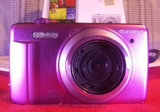 PURPLE Olympus VR-340 Digital Camera 16.0 MP Repair Or Parts