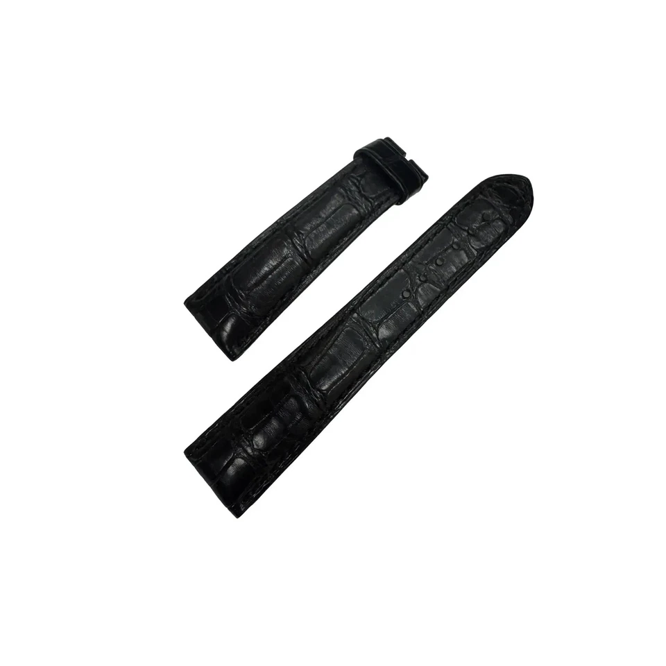 宝玑 20 x 16 毫米黑色皮革男士表带 — 第 3/3 张图片