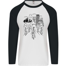 Camiseta De Béisbol Para Hombre De Manga Larga De Ciclismo Y Bicicleta MTB