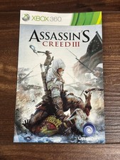 Assassin's Creed III 3 XBOX 360 Instruction Manual Only