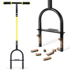 Manual Core Aerator Lawn Tool, 38 Inch Lawn Coring Aerator, Sturdy Core Aerator 