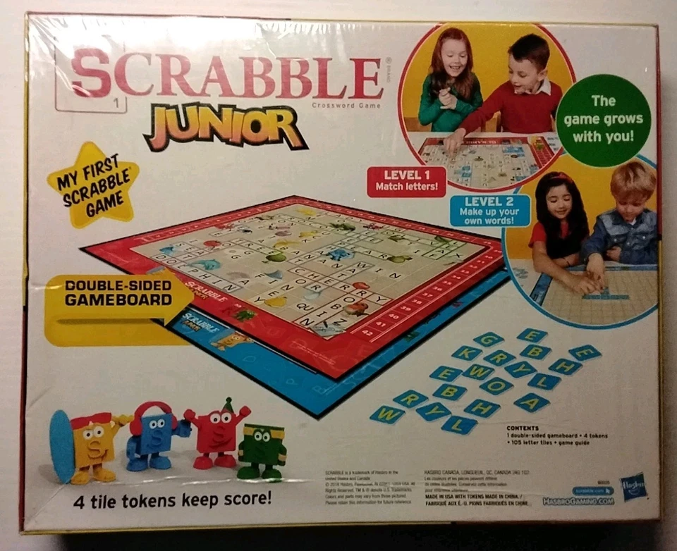 Hasbro Scrabble Junior Game- My First Scrabble Factory Sealed - Image 3 of 4