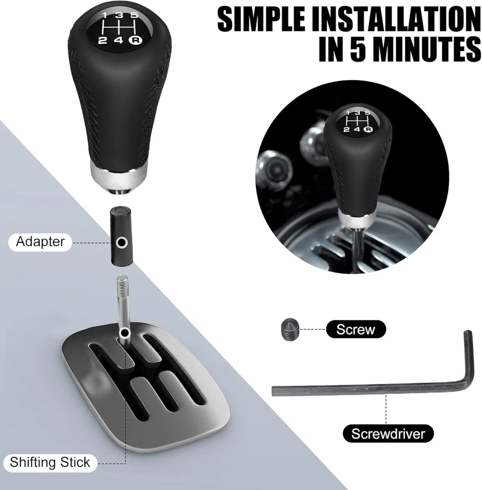 High-Strength 5-Speed Gear Knob for 2002-2006 Saleen S7 Twin Turbo-Racing Style - Image 2 of 4