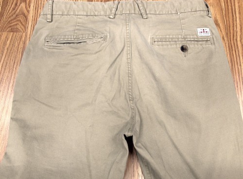 BEN SHERMAN SLIM FIT STRETCH COTTON/SPANDEX PANTS KHAKI Sz 30W x 32L - Picture 4 of 6