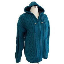 Wolljacke türkis Strickjacke