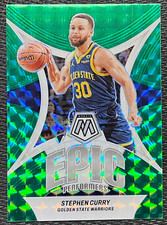 Stephen Curry 2023-24 Panini Mosaic #14 Epic Performers Green Mosaic Prizm