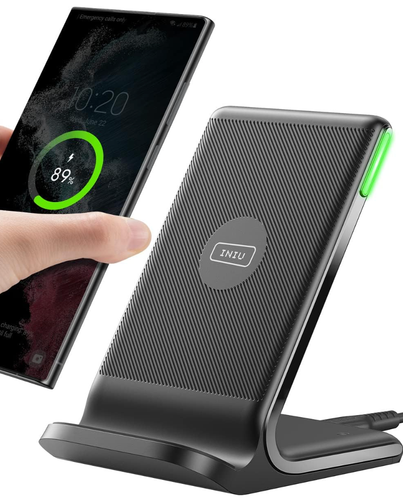INIU Wireless Charger 15W Fast Qi-Certified Wireless Charging Station NEW