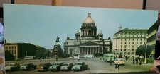 Vintage St. Petersburg Soviet Union St. Isaac s Square Panorama Postcard 1960s
