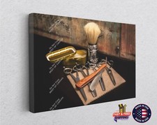 Barber Shop Equipment Retro Art Canvas Dcor Art Print Painting Barber Shop Equipment Retro Art Canvas Dcor Art Print Painting