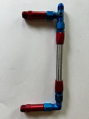 Summit Racing Dual Feed Fuel Line 220104 for Summit M2008 carbs