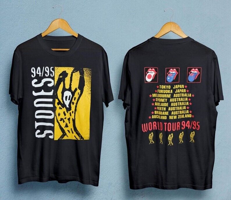 Vintage 90s Double Side The Rolling Stones 1994-95 Voodoo Vintage 90s Double Side The Rolling Stones 1994-95 Voodoo