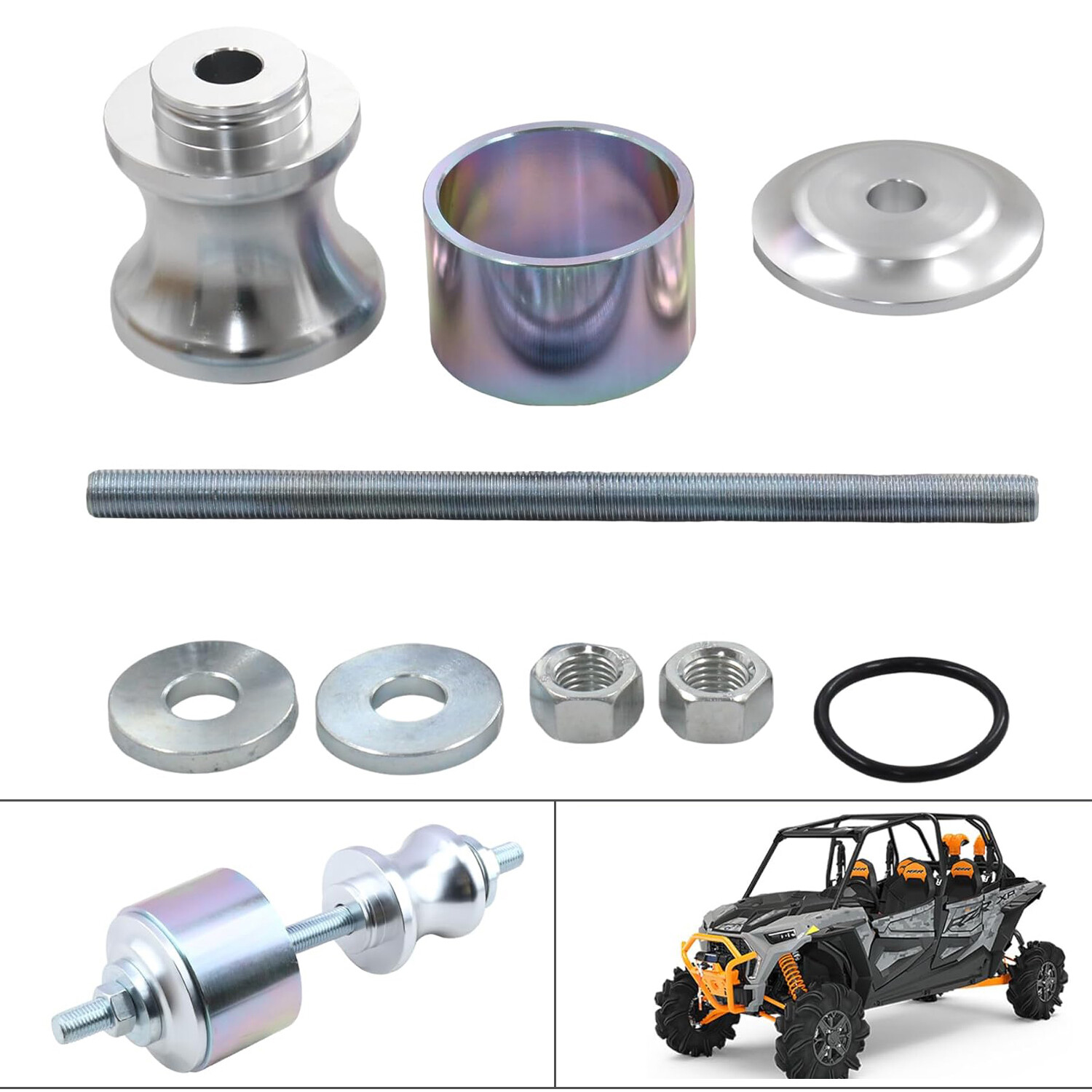 40/ 44mm Wheel Bearing Removal Tool Kit For Polaris RZR Ranger Sportsman UTV/ATV