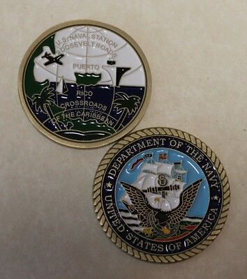 ROOSEVELT ROADS Puerto Rico Naval Air Station Navy Challenge Coin