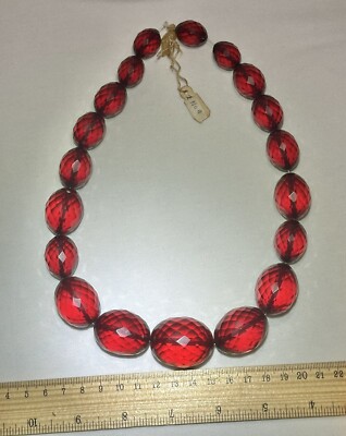 ART DECO CHERRY AMBER BAKELITE GIANT