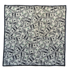 USA 100 Dollar Bill Bandana Chemo Biker Gothic Biker Unisex Cotton Cash Money