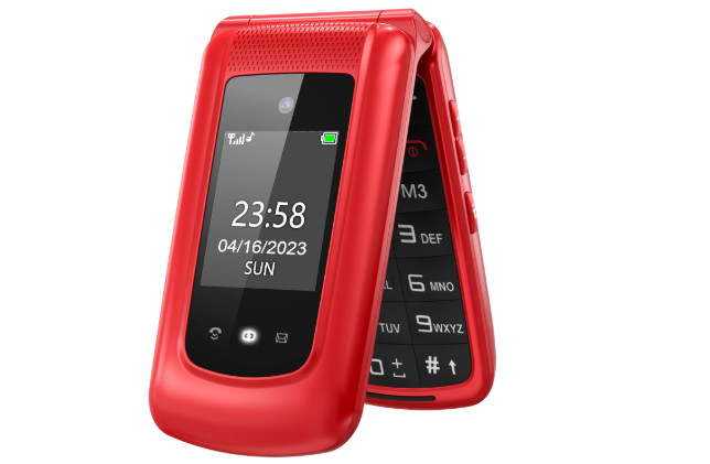 uleway simple mobile Teléfono Móvil para Mayores, con Tapa de Teclas Grandes, B