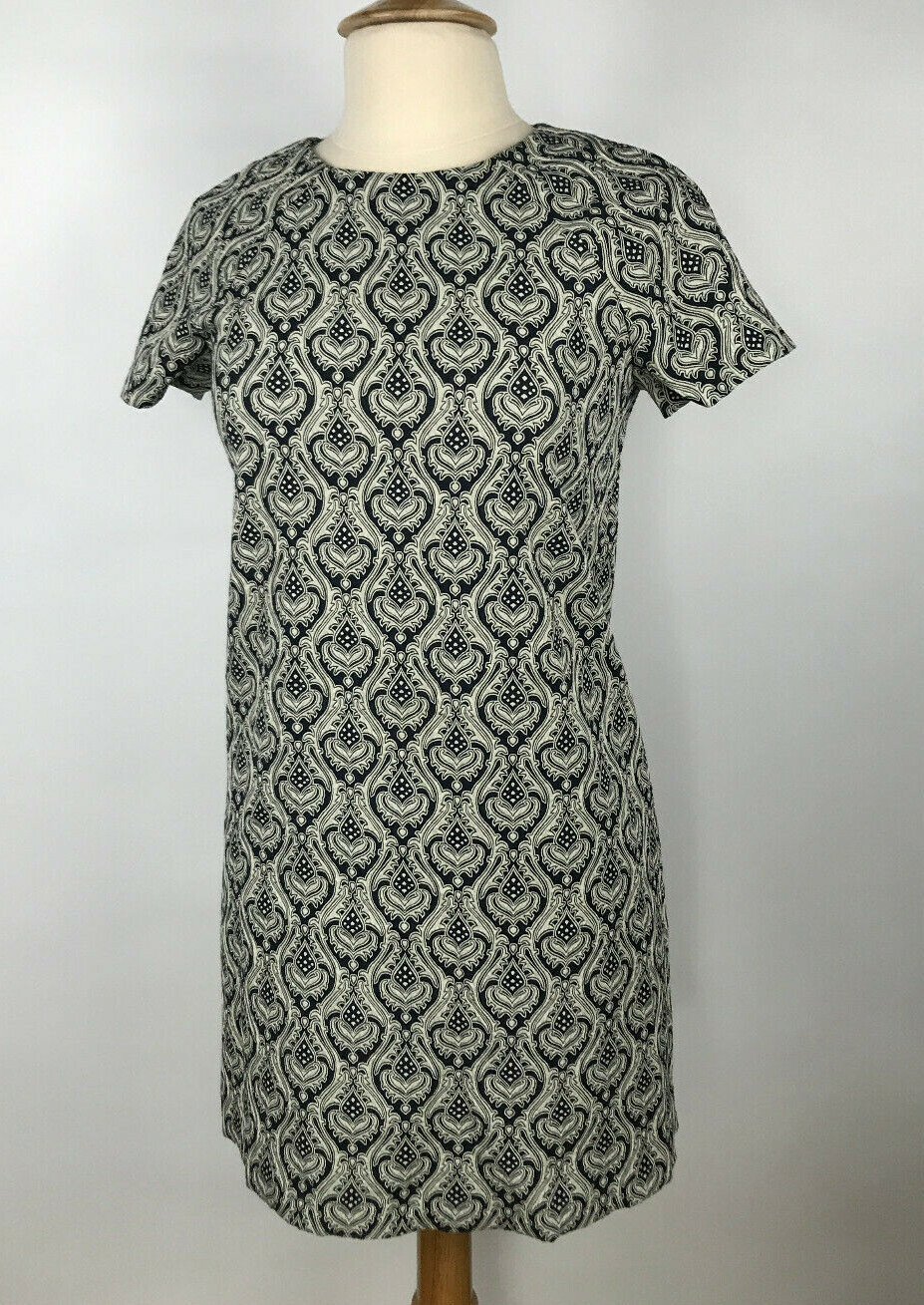 Zara Basic Womens Black Geometric Pattern Boxy Sh… - image 3