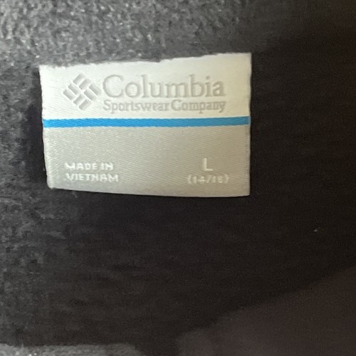 Columbia Girls Full Zip Fleece Black Large (14-16) - Picture 3 of 10