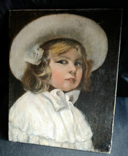 LUDWIG VON ZUMBUSCH (München 1861-1927)  Gemälde Porträt eines Mädchens 