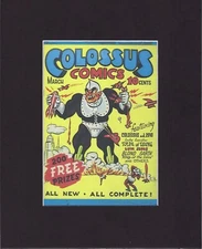 8X10" Matted Print Art Picture Comic Book Cover: Colossus Comics