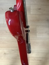 Vintage 1980s Red “The Shredder” by L.A. 4-String Electric Bass - Rare