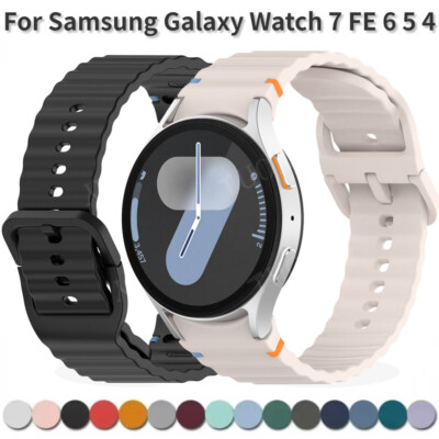 Silicone Strap Band For Samsung Galaxy Watch 7/FE/5 Pro/6/4 Classic 44mm 40mm