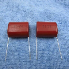 Qty (2) 106K 250V Metalized Polyester Speaker Crossover Film Capacitor 10uF