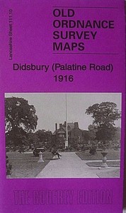 OLD ORDNANCE SURVEY DETAILED MAPS MANCHESTER SW LANCASHIRE 1894 Godfrey Edition