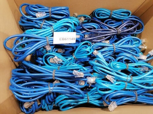 Lot of 65 LAN Cables Various Models and Colours - Used, Working, Scratched - Photo 2/9