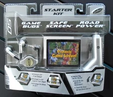 Nintendo DS Starter Kit Intec Ear Buds, Screen Protector & Car Charger. New