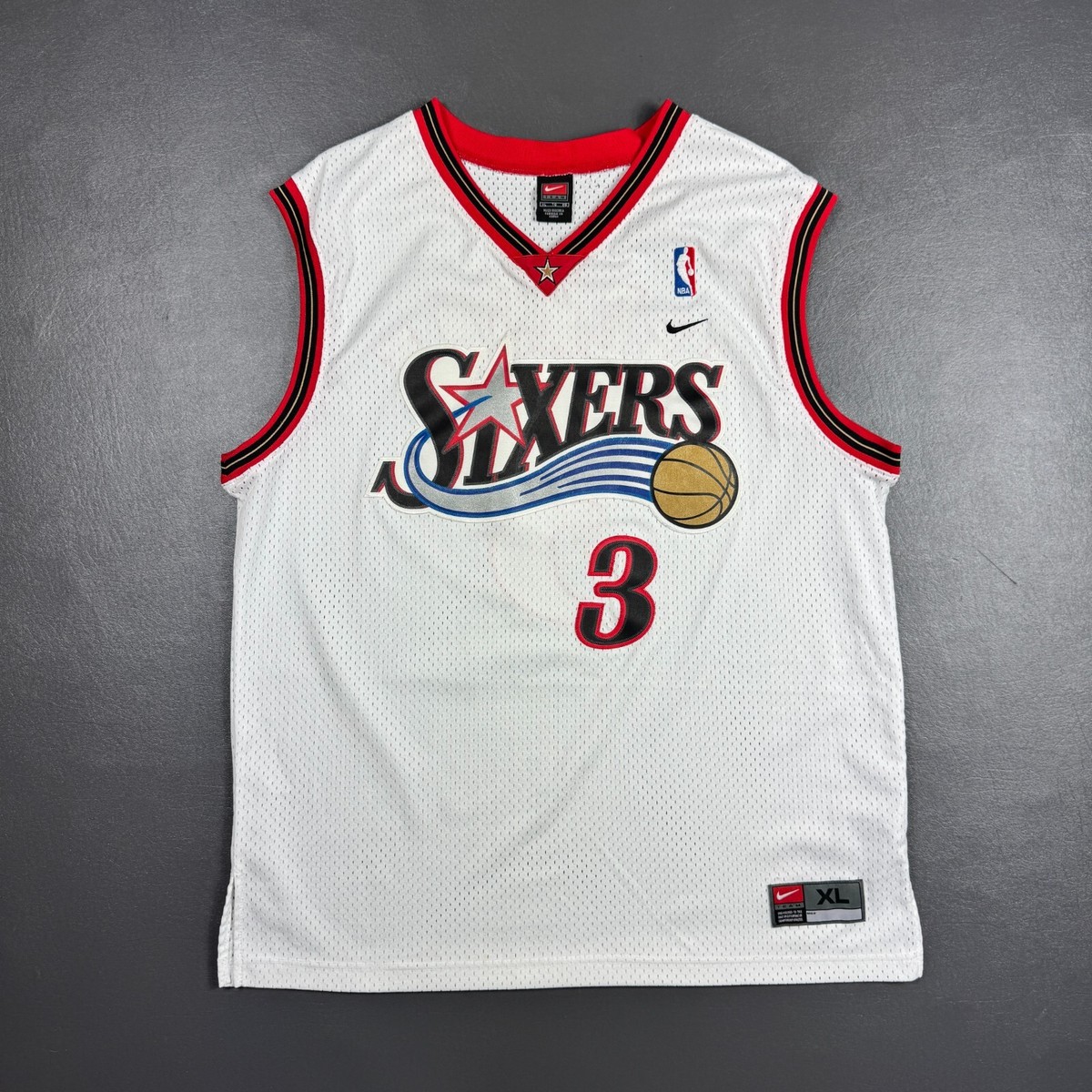 100% Authentic Allen Iverson Vintage Nike Sixers Swingman Jersey