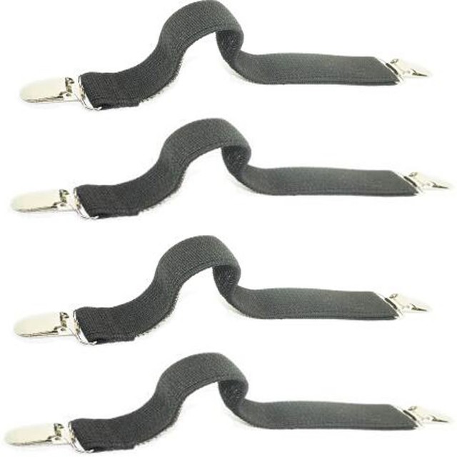 4pcs Triangle Bed Sheet Mattress Holder Fastener Grippers Clips Suspender Straps For Sale Online Ebay