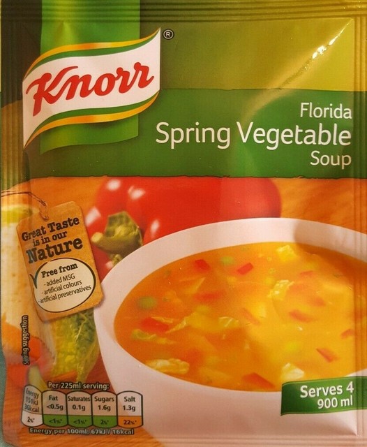 9x Knorr Florida Spring Vegetable Dry Packet Soup 48g for sale online