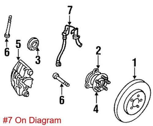 NEW OEM GM Brake Hydraulic Hose Front Right 22112404 Chevy Buick Pontiac 90-98 - Picture 3 of 6
