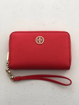 Tory Burch Mini Robinson Zip Wallet | eBay