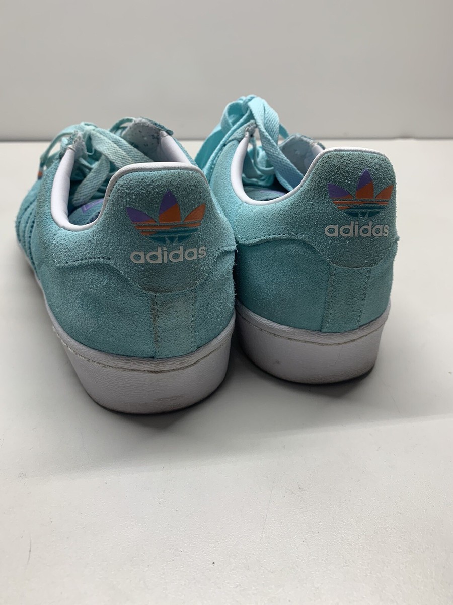 Size 9.5 - Adidas Superstar Vulc ADV Clear Aqua for sale online | eBay